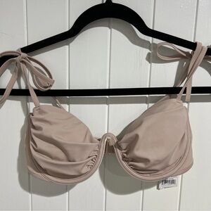 Shade and Shore String Bikini Top Underwire Padded Support Size 32B